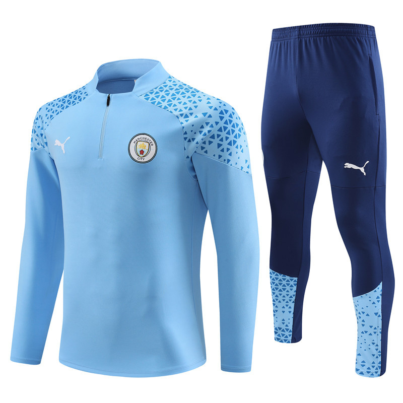 AAA Quality Manchester City 23/24 Tracksuit - Sky Blue